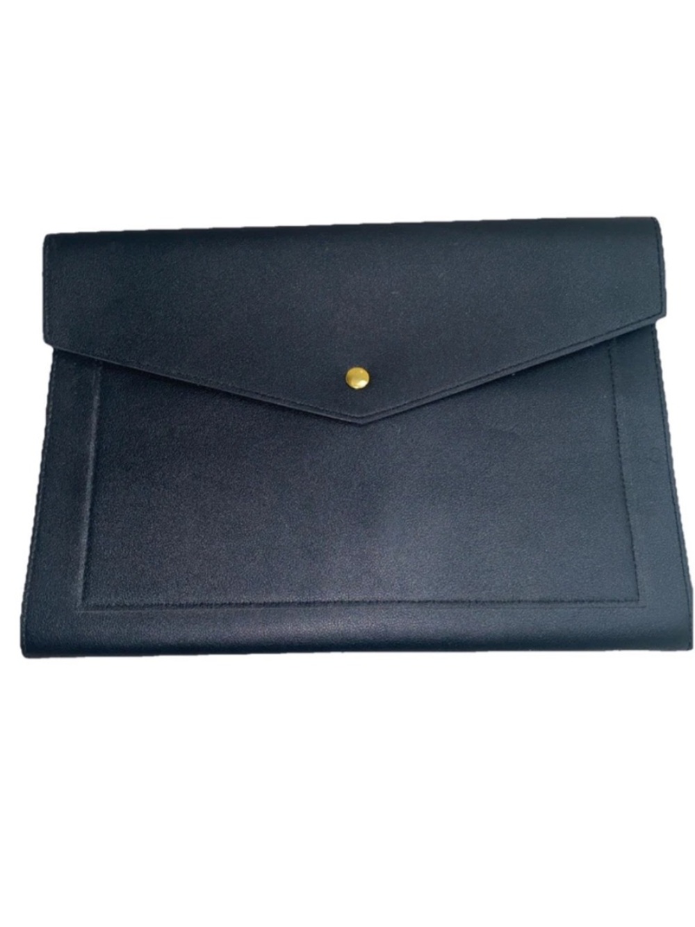 Glass Ladder & Co Megan Portfolio Clutch Vegan Leather Black‎ Organizer